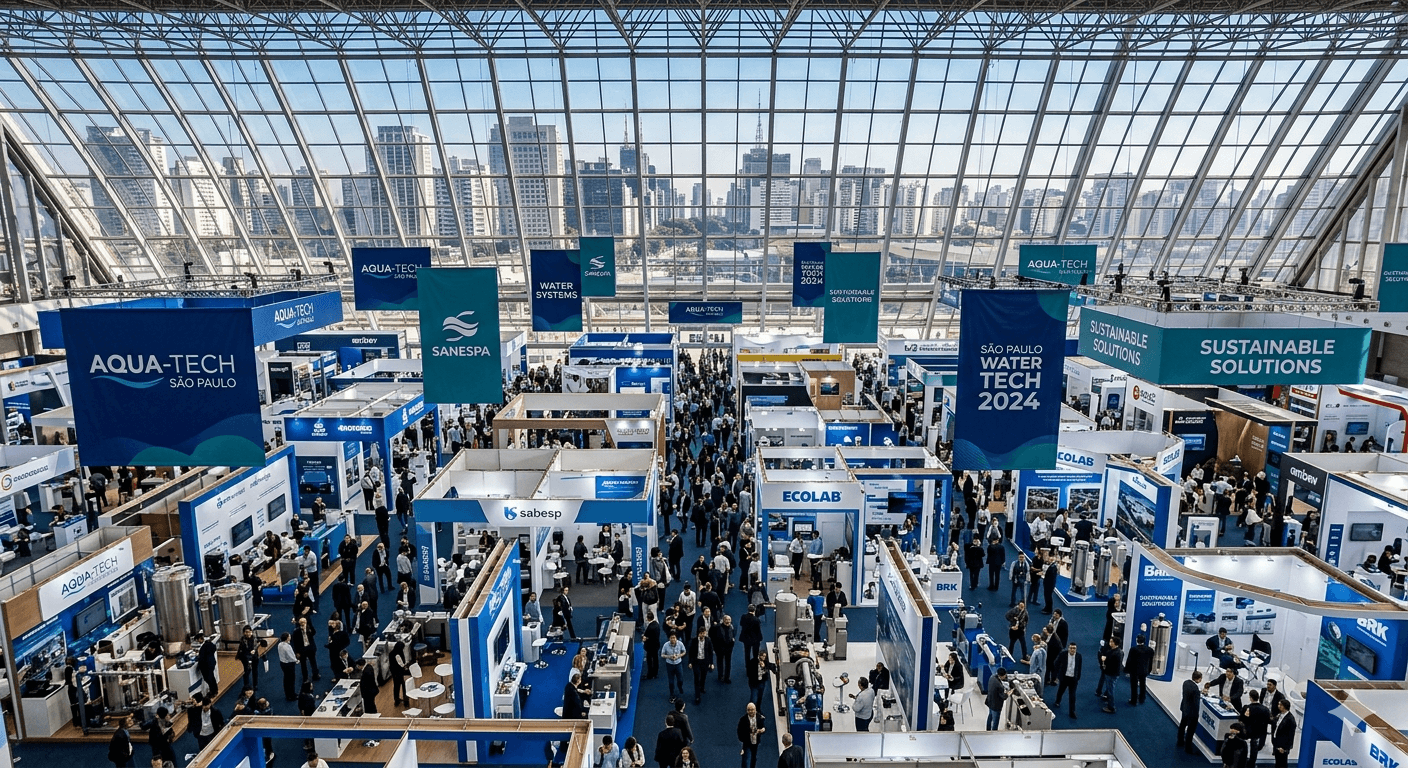 Feira AquaTech SP 2025 reúne 80 expositores em São Paulo